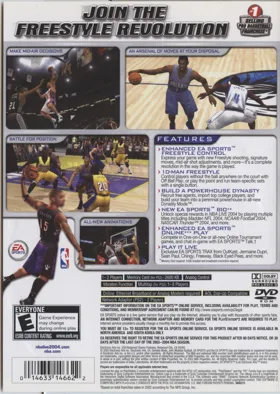 NBA Live 2004 box cover back